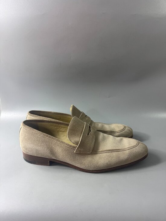 Authentic Ermenegildo Zegna L\'Asola suede penny loafers, Size 11 D main image 9
